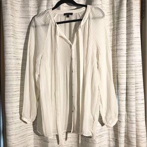 Sheer Lane Bryant Button Down Blouse